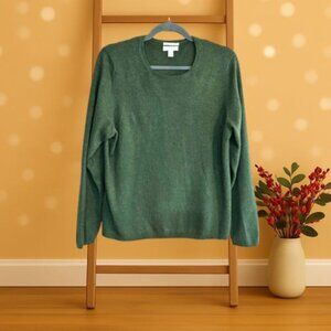 Charter Club Cashmere Sweater – Heather Pine/Green –Women’s XL –Holiday Favorite